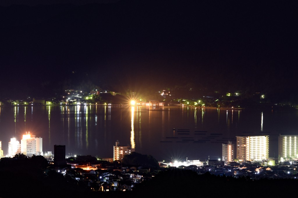 0608宮島夜景 15 2 広島 海の見える杜美術館 うみもりブログ